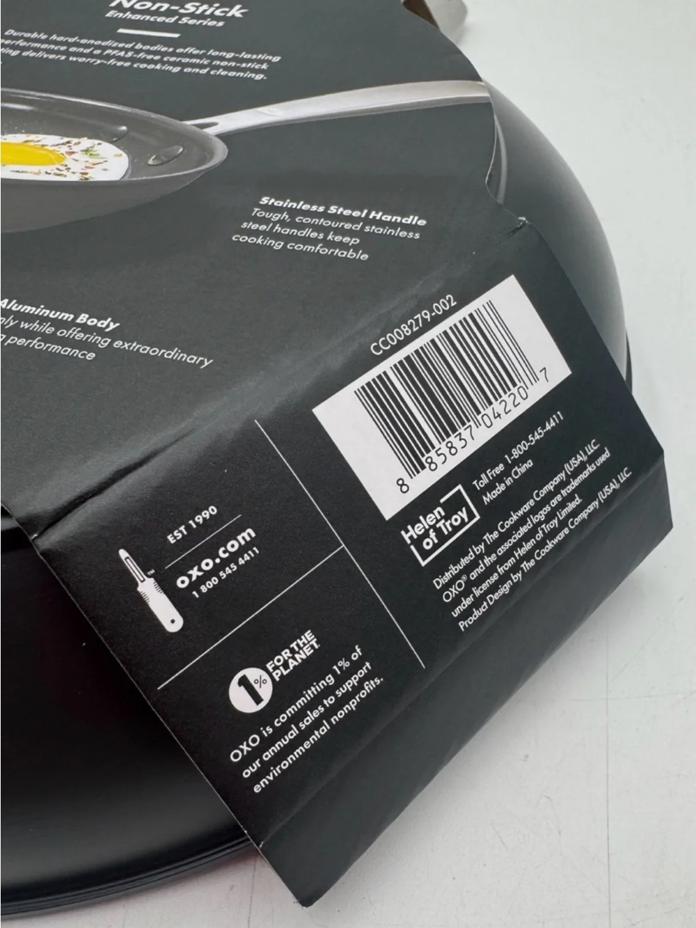 OXO Black Non-Stick 8-inch Fry Pan with Steel Handle 021